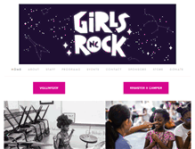 Tablet Screenshot of girlsrocknc.org